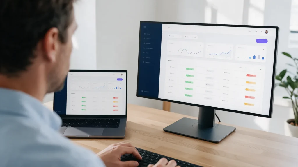 SolonOS Governance-Dashboard mit Übersicht der KI-Anwendungsfälle und Risiko-Ampel