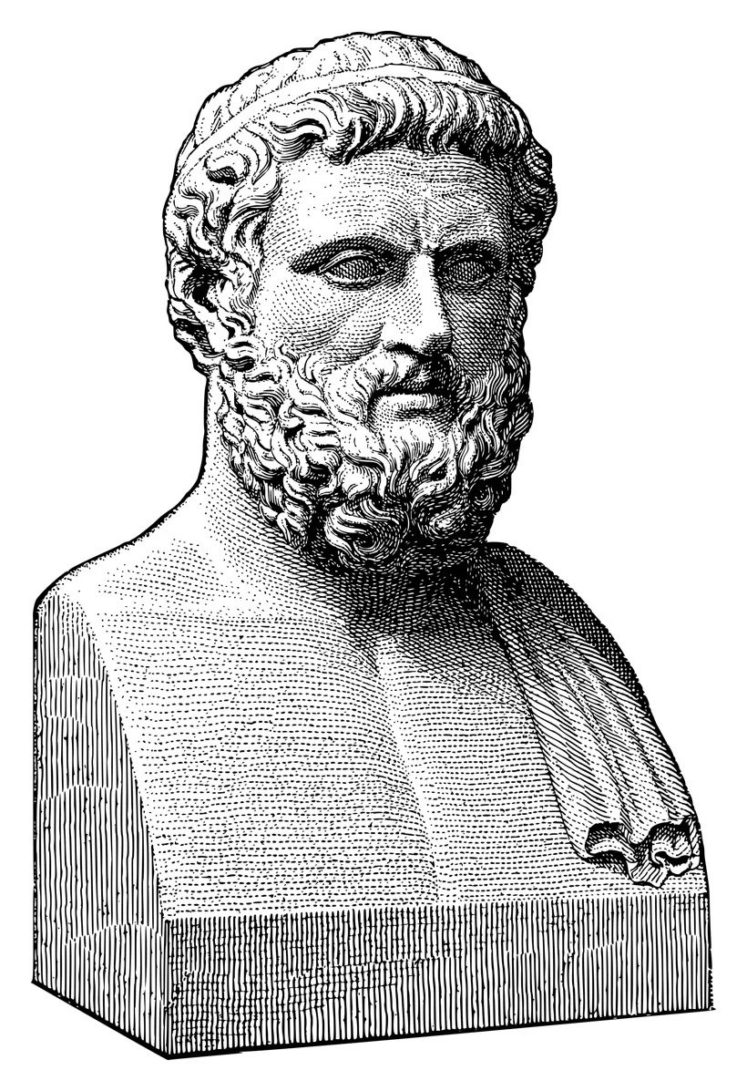 Büste des Solon von Athen als Kupferstich – Namensgeber von SolonOS